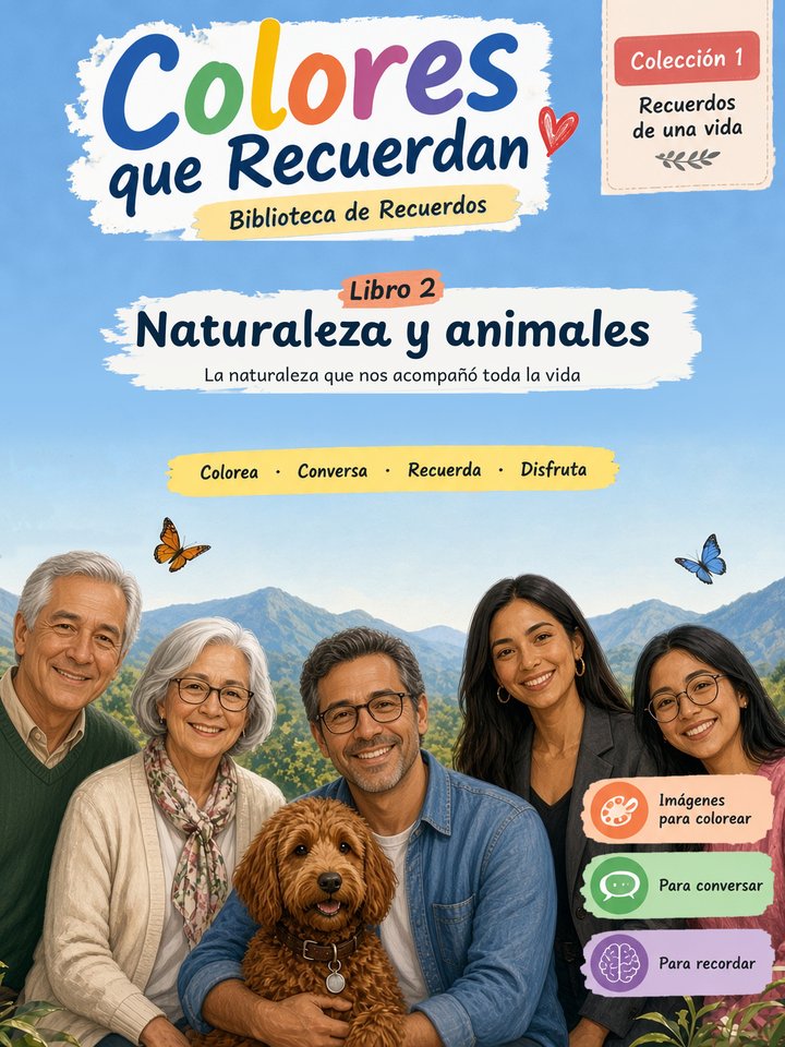 Portada Libro 2: Naturaleza y animales / Cover Book 2: Nature and animals